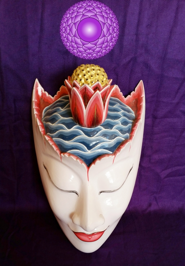 Bali crown chakra mask